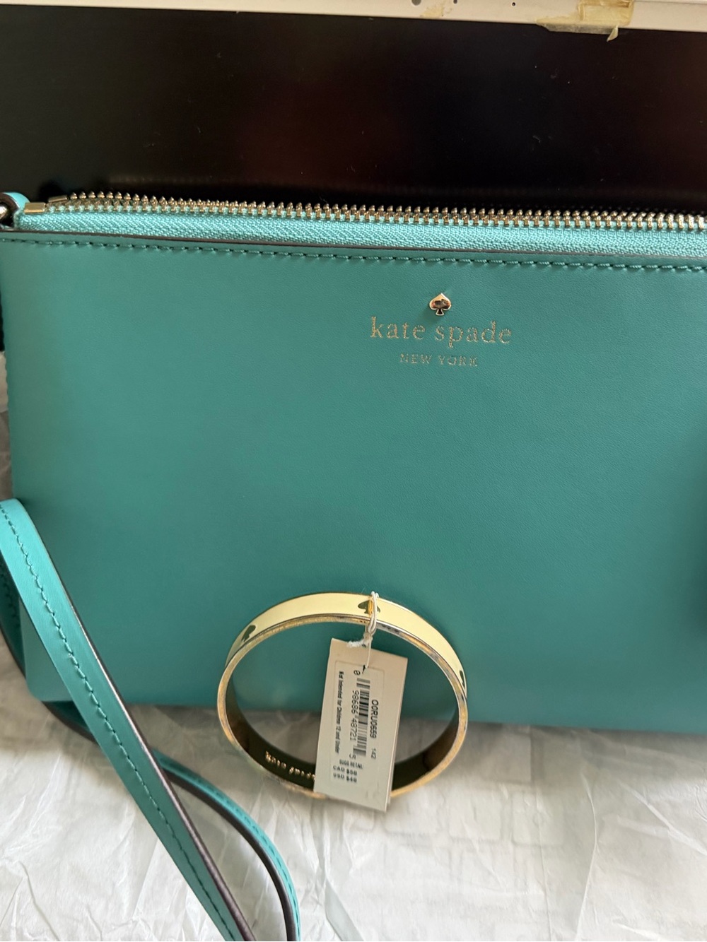 πππkate spade turquoise crossbody with tassel Plus free bracelet Kate spade β οΈ - Picture 14 of 15